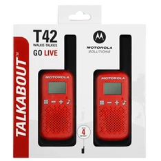 Motorola Talkabout T42 piros walkie talkie (2db)