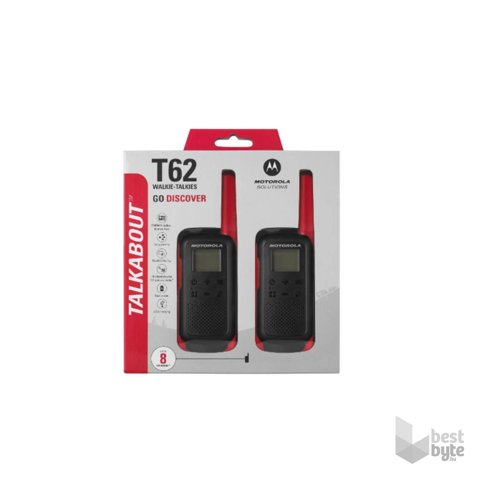 Motorola Talkabout T62 piros walkie talkie (2db)