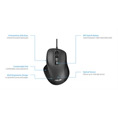 Mouse ASUS UX300 PRO egér - Fekete