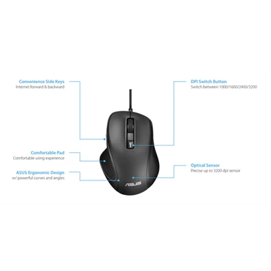 Mouse ASUS UX300 PRO egér - Fekete