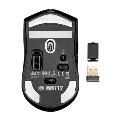 Mouse Cooler Master MM712 Hybrid Mouse - Gaming egér - Fekete - MM-712-KKOH1