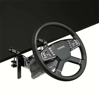 Moza Racing Trucking PC szimulátor szett - Kamion/Traktor, DD, R5 bázis, TSW kormány, SR-P Lite pedál, bilincs