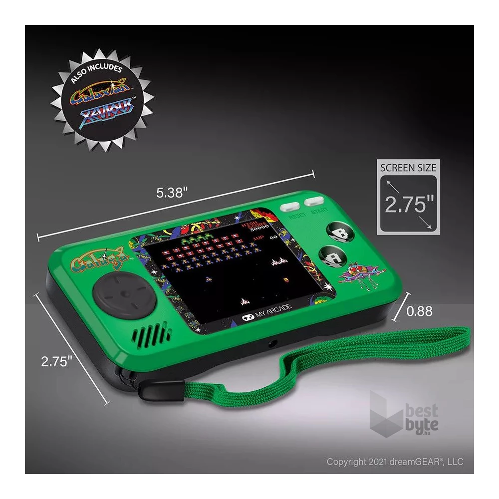 My Arcade DGUNL-3244 Galaga 3in1 Pocket Player hordozható kézikonzol