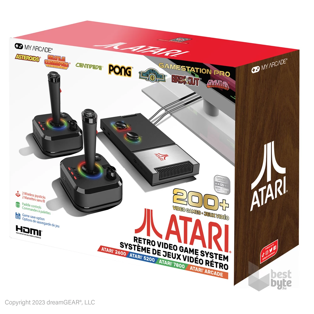 My Arcade DGUNL-7012 Atari Gamestation Pro (200 játék) hordozható kézikonzol