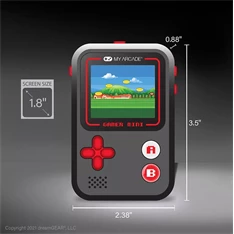 My Arcade DGUN-3925 Gamer Mini Classic 160in1 fekete-piros hordozható kézikonzol