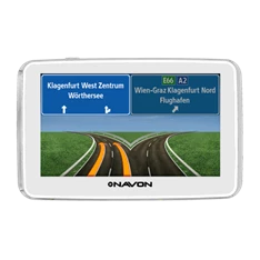 NAVON N490 Plus fehér 4,3" iGO8 Európa élettartam térképpel GPS navigáció