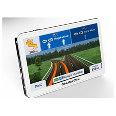 NAVON N670 plus 5" iGO8 Magyarország fehér GPS navigáció