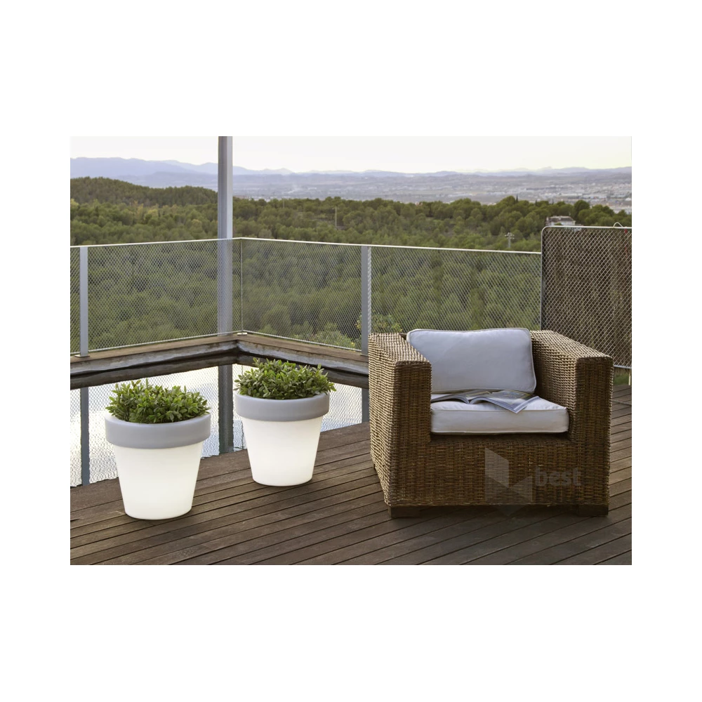 NGA Magnolia 45 43x45cm fehér LED kaspó