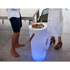 NGA Woody napelemes RGB LED álló italhűtő