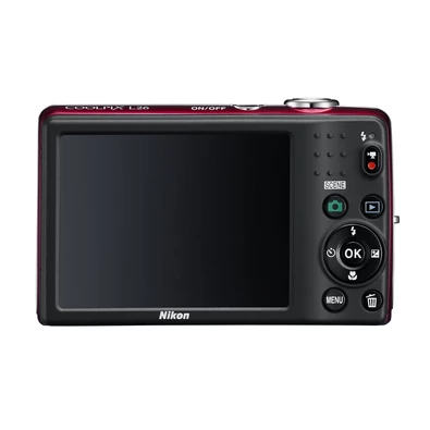 NIKON Coolpix L26 Vörös 16MP digitális fényképezőgép
