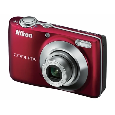 NIKON Coolpix L22 digitális fényképezőgép vörös 12MP