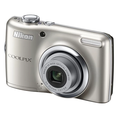 NIKON Coolpix L23 ezüst 10MP digitális fényképezőgép