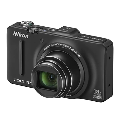 NIKON Coolpix S9300 Fekete  16MP digitális fényképezőgép