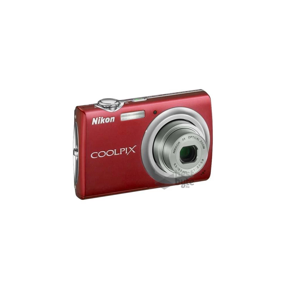NIKON Coolpix S220 digitális fényképezőgép vörös 10MP