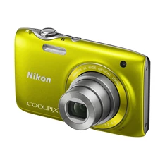 NIKON Coolpix S3100 sárga 14MP digitális fényképezőgép