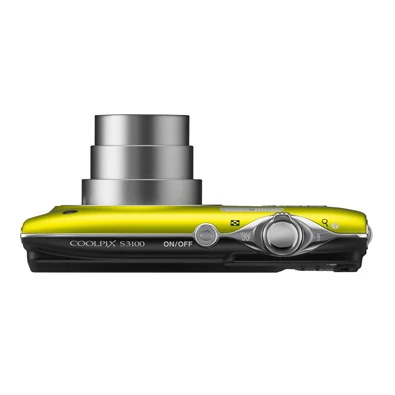 NIKON Coolpix S3100 sárga 14MP digitális fényképezőgép