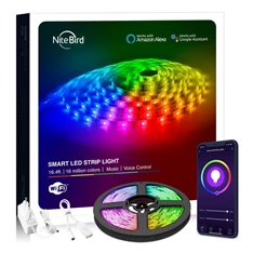 NITEBIRD SL3 Smart Wi-Fi-s RGB LED szalag 2x5m, zene és APP vezérlés