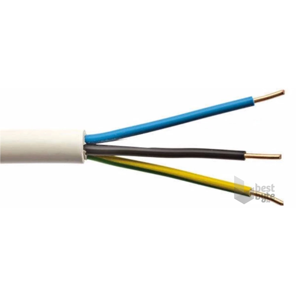 NYM-J 3x1,5 mm2 100m MBCu tömör kábel