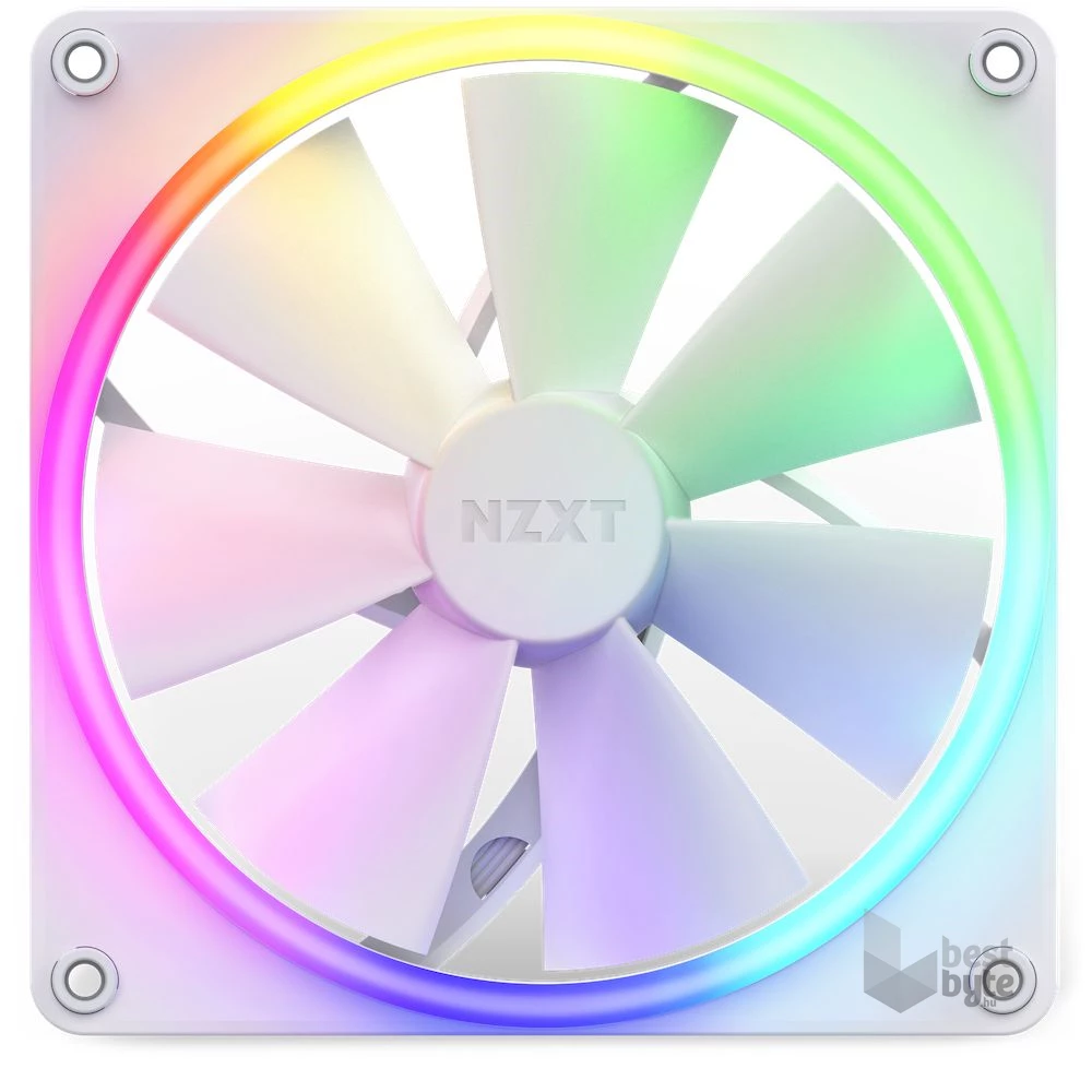 NZXT 140 mm Aer RGB 3 Single fehér hűtőventilátor
