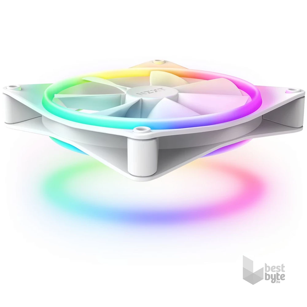 NZXT 2xF140 RGB DUO fehér ventilátor & RGB vezérlő