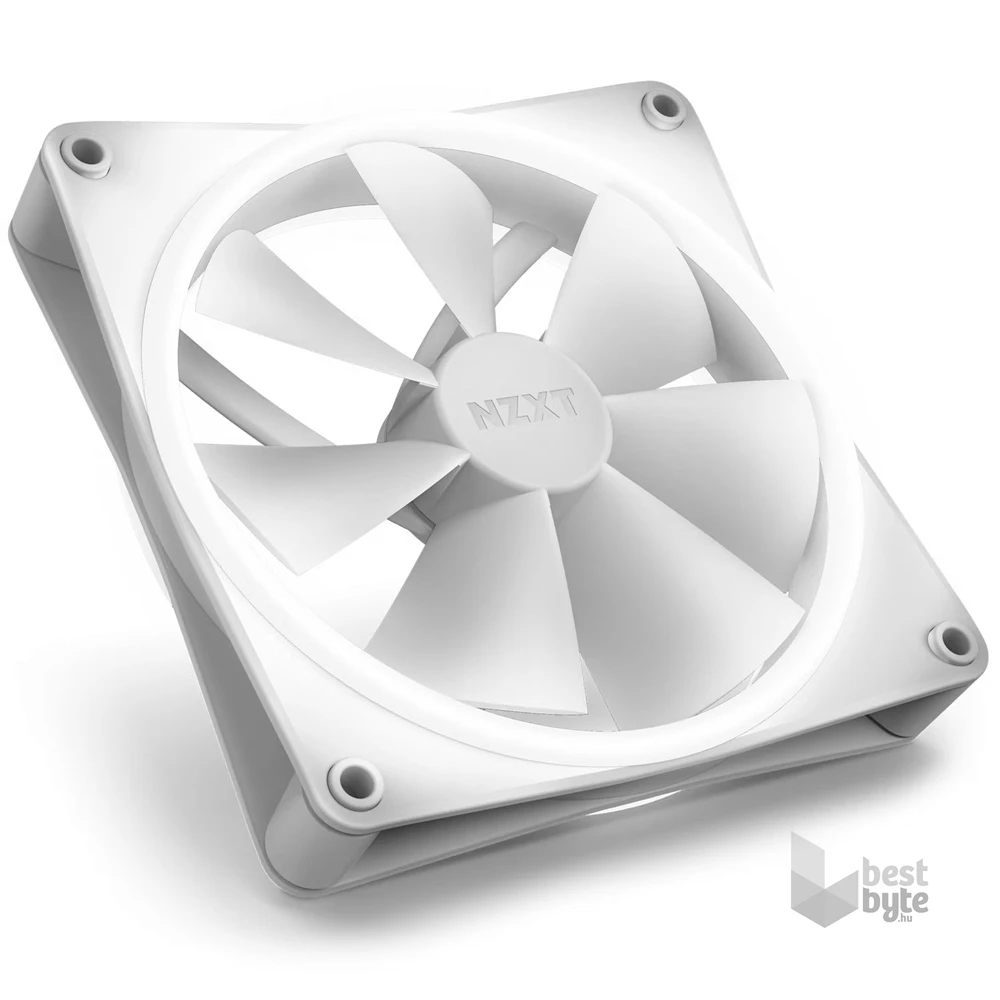 NZXT 2xF140 RGB DUO fehér ventilátor & RGB vezérlő