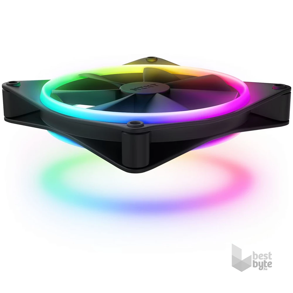 NZXT 2xF140 RGB DUO fekete ventilátor & RGB vezérlő