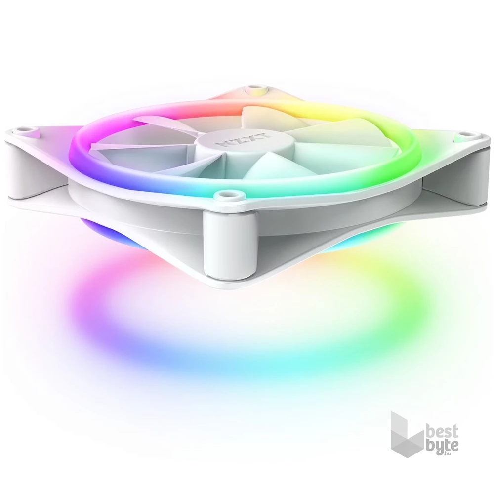 NZXT 3xF120 RGB DUO fehér ventilátor & RGB vezérlő