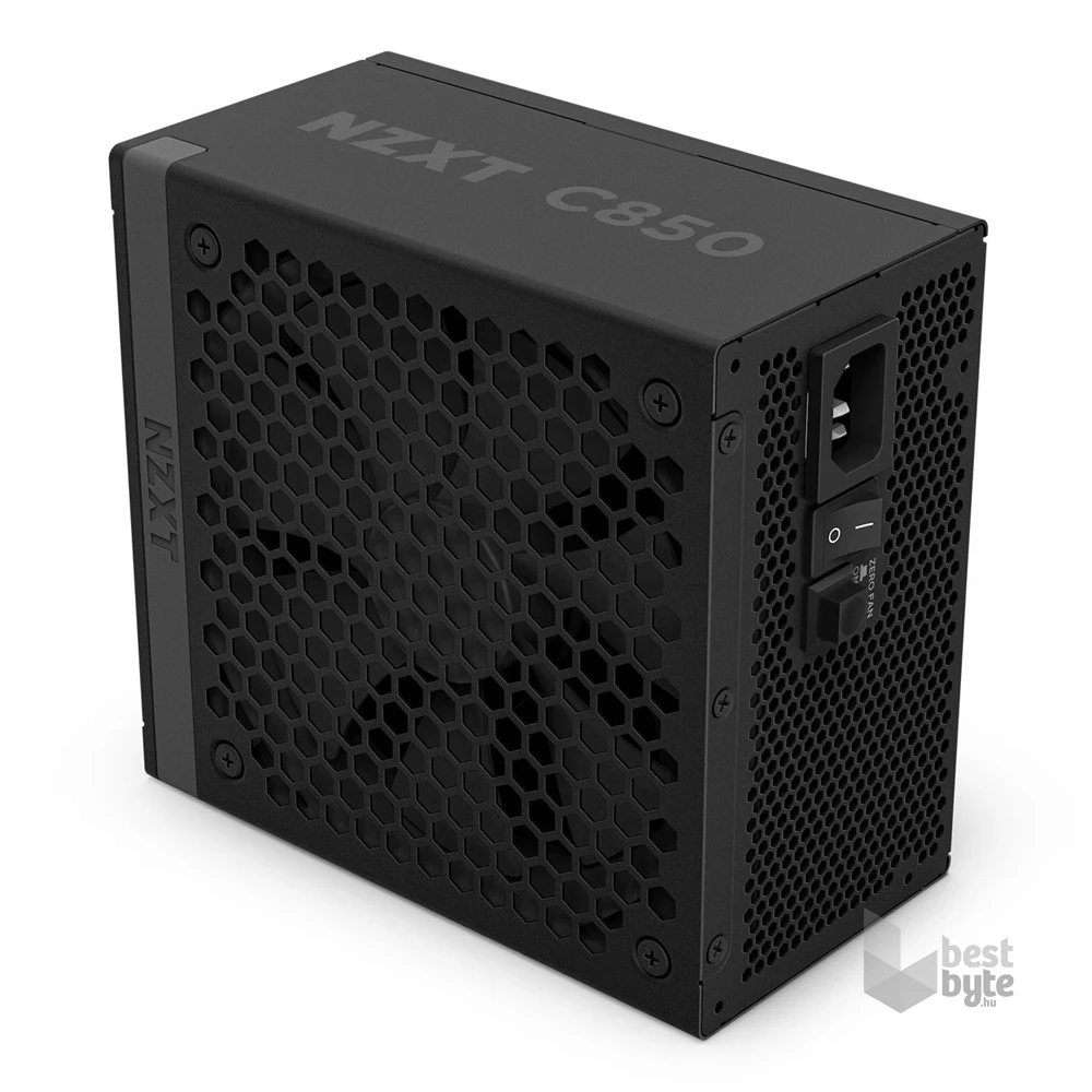 NZXT ATX 3.1 850W 80+ Gold ventillátorral moduláris fekete tápegység