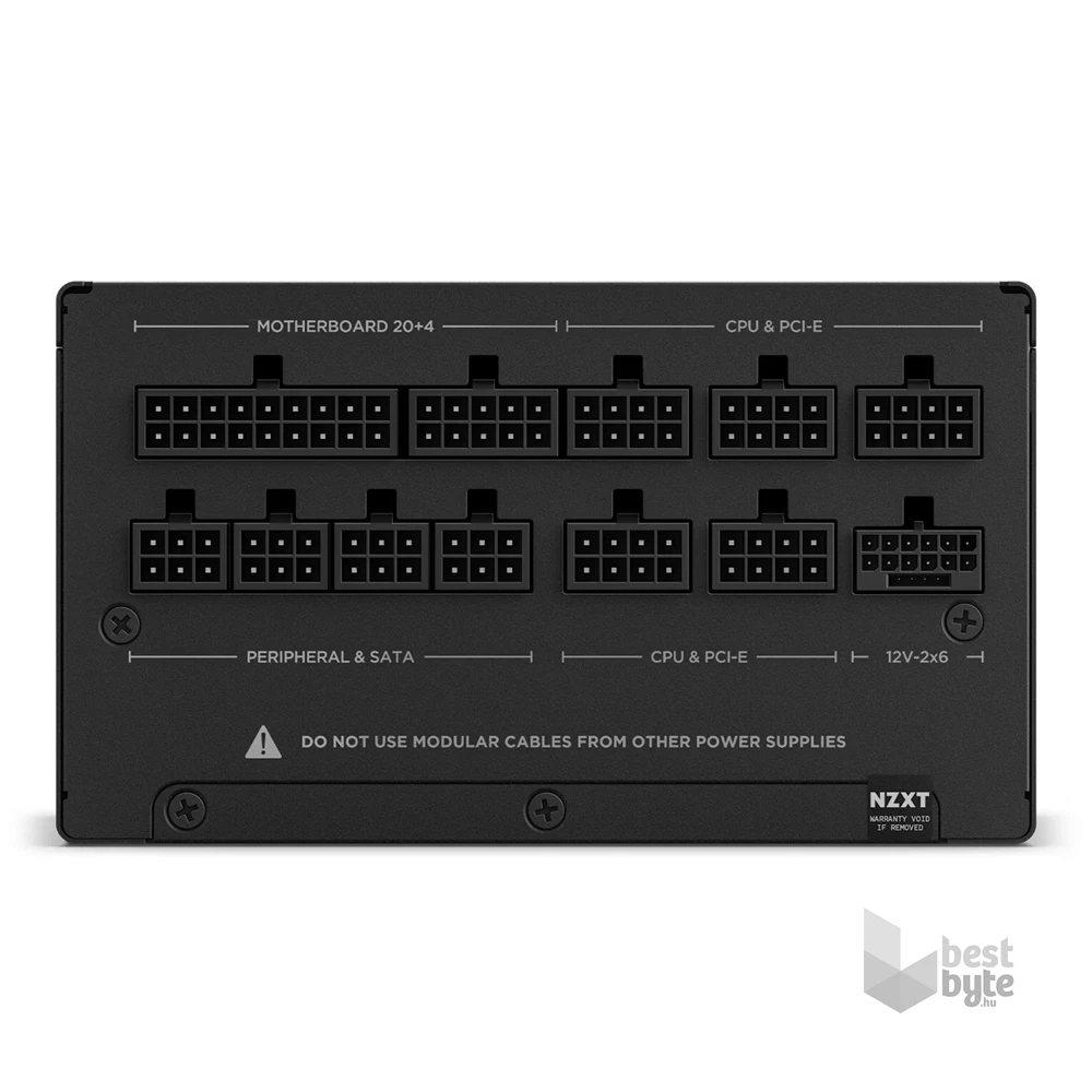 NZXT ATX 3.1 850W 80+ Gold ventillátorral moduláris fekete tápegység