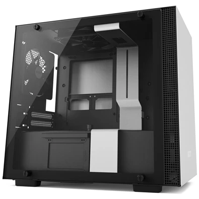 NZXT H200 Fekete-Fehér (Táp nélküli) ablakos mini-ITX ház