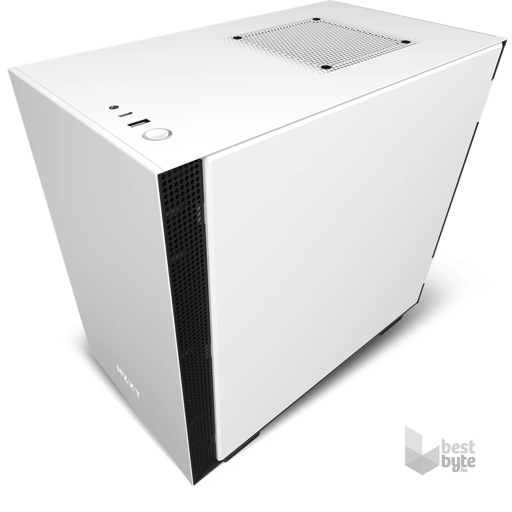 NZXT H210 Fekete-Fehér (Táp nélküli) ablakos mini-ITX ház