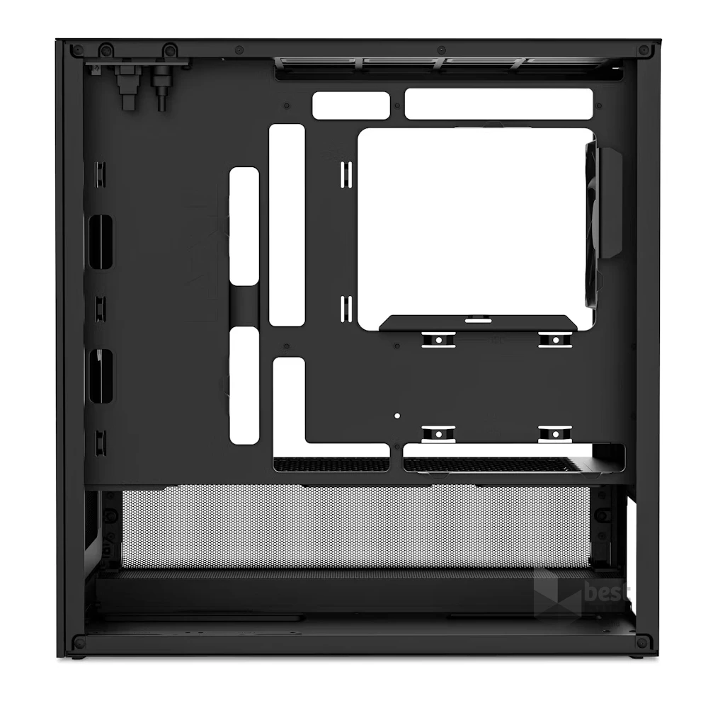 NZXT H3 Flow fekete (táp nélküli) ablakos mATX ház
