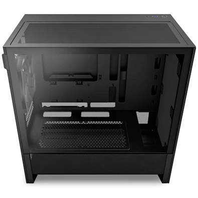 NZXT H3 Flow fekete (táp nélküli) ablakos mATX ház