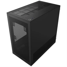 NZXT H3 Flow fekete (táp nélküli) ablakos mATX ház