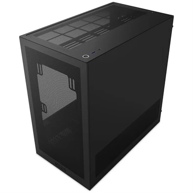 NZXT H3 Flow fekete (táp nélküli) ablakos mATX ház