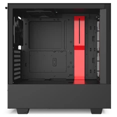 NZXT H510 Fekete-Piros (Táp nélküli) ablakos ATX ház