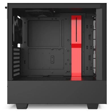 NZXT H510 Fekete-Piros (Táp nélküli) ablakos ATX ház