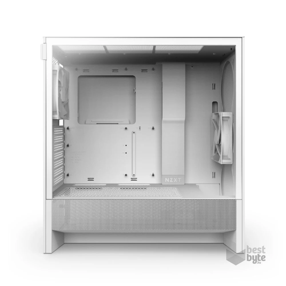 NZXT H5 Flow (2024) fehér (táp nélküli) ablakos mATX ház
