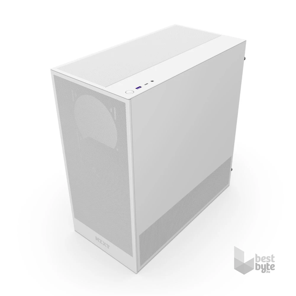 NZXT H5 Flow (2024) fehér (táp nélküli) ablakos mATX ház