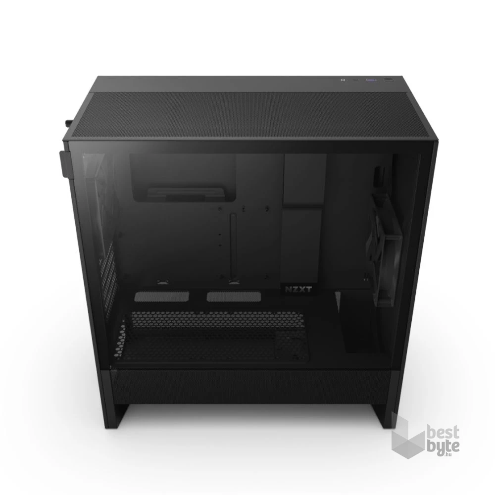 NZXT H5 Flow (2024) fekete (táp nélküli) ablakos mATX ház