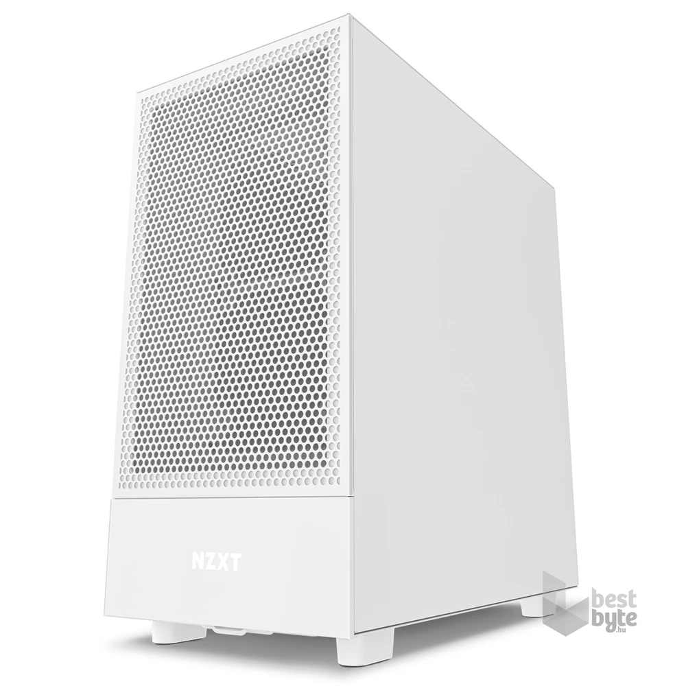 NZXT H5 Flow Fehér (Táp nélküli) ablakos ATX ház
