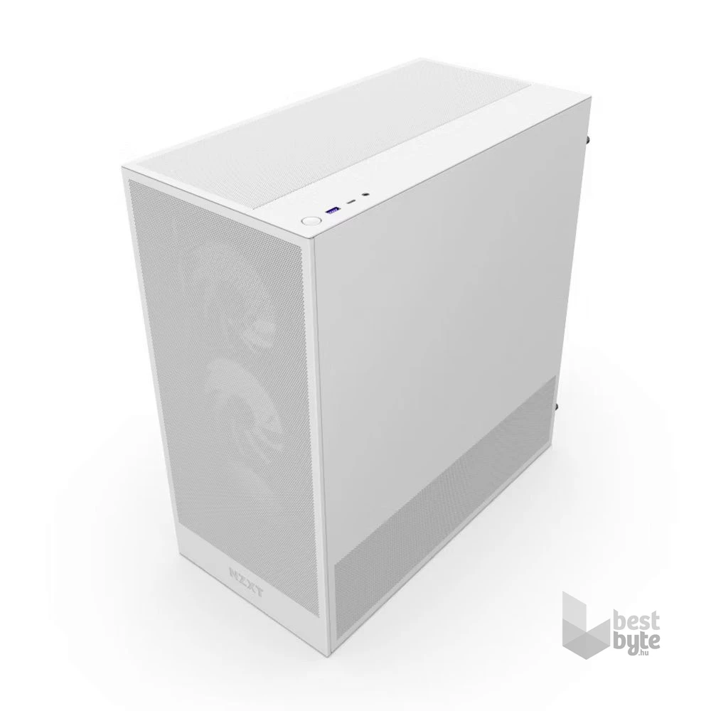 NZXT H5 Flow RGB (2024) fehér RGB (táp nélküli) ablakos mATX ház