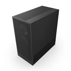 NZXT H5 Flow RGB (2024) fekete RGB (táp nélküli) ablakos mATX ház