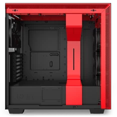 NZXT H710 Fekete-Piros (Táp nélküli) ablakos ATX ház