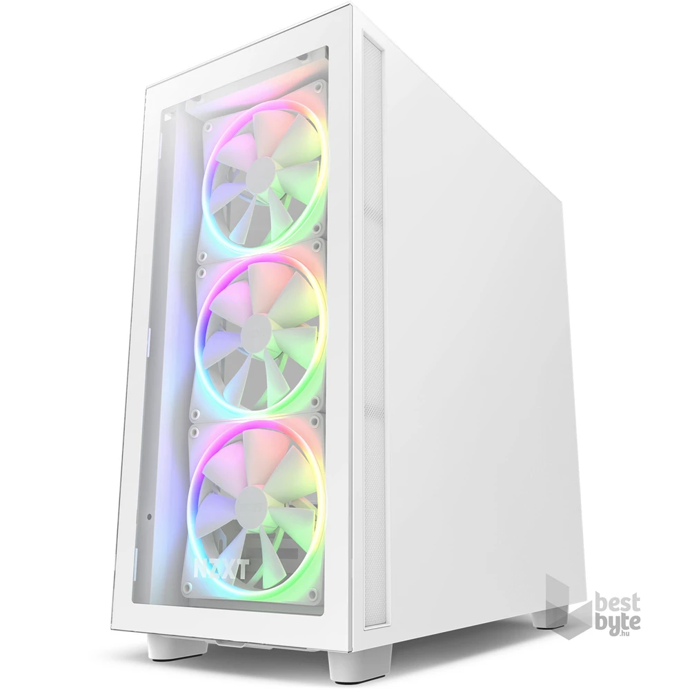 NZXT H7 Elite 2023 Fehér (Táp nélküli) ablakos ATX ház