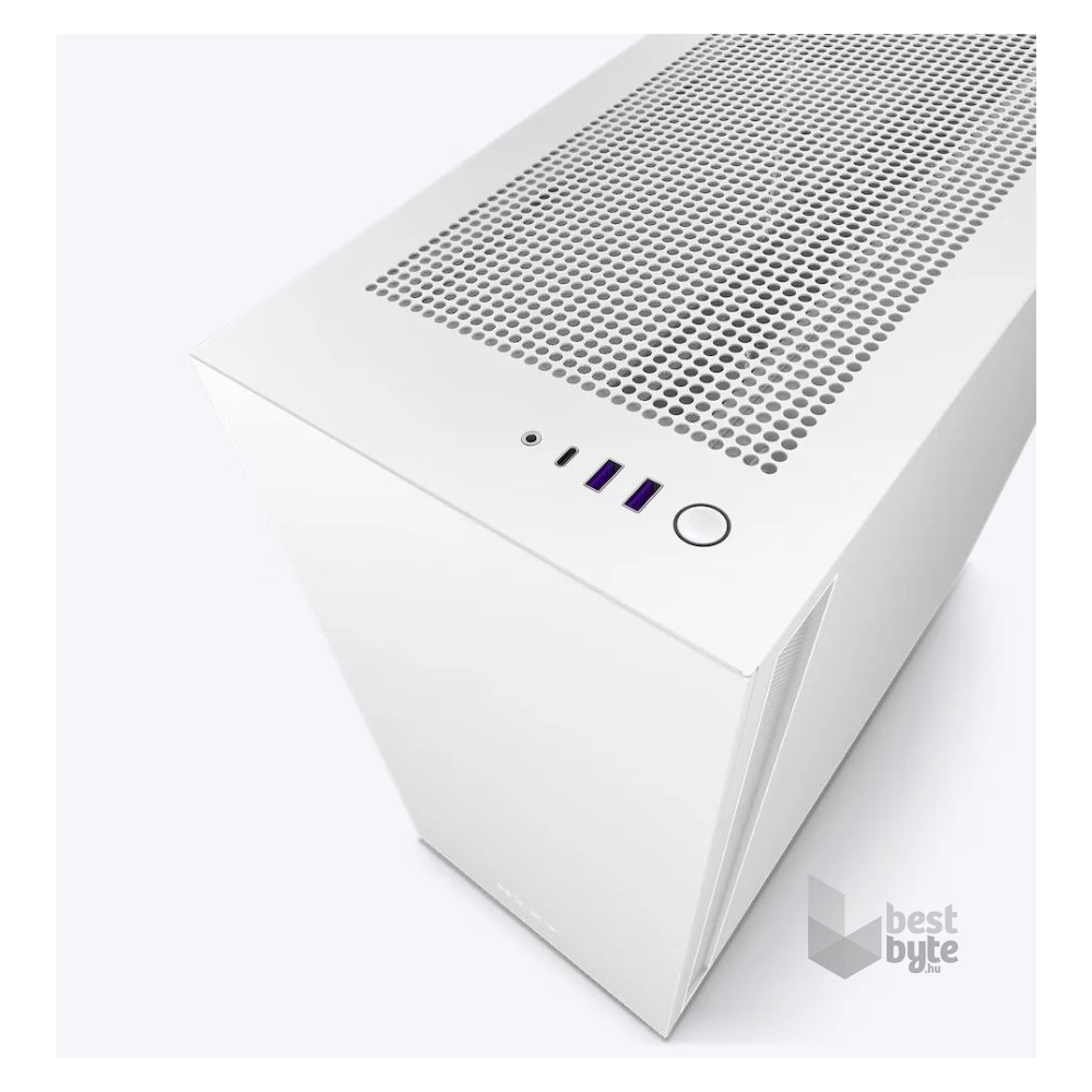 NZXT H7 Fehér (Táp nélküli) ablakos ATX ház