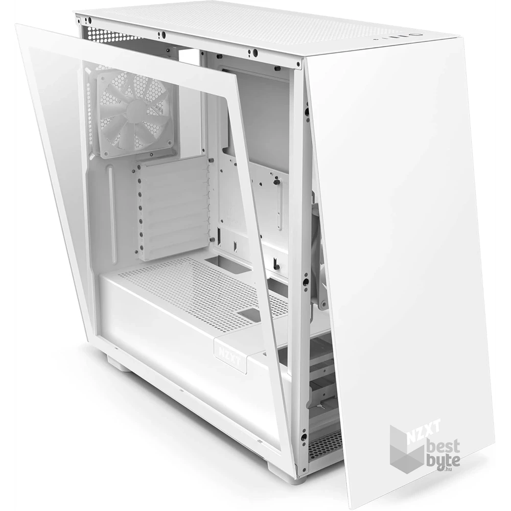 NZXT H7 Fehér (Táp nélküli) ablakos ATX ház