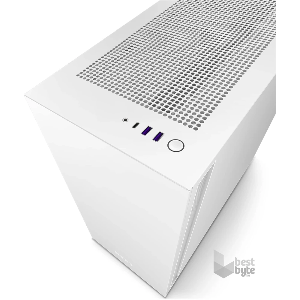NZXT H7 Fehér (Táp nélküli) ablakos ATX ház