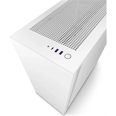 NZXT H7 Fehér (Táp nélküli) ablakos ATX ház