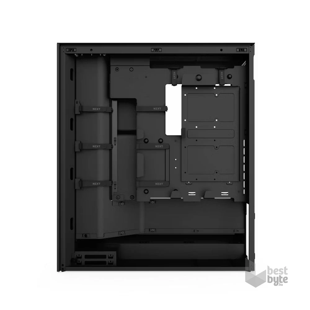 NZXT H7 Flow 2024 Fekete (Táp nélküli) ablakos ATX ház